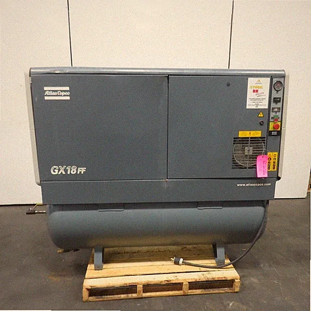 Atlas Copco GX18 25HP 130 Gallon Rotary Screw Air Compressor 3Ph 480V 49CFM