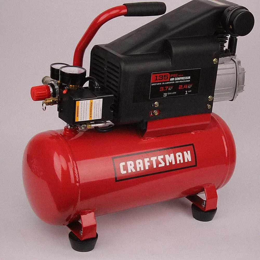 Craftsman 3 Gal Air Compressor w/ Hose & Accessory Kit 10012