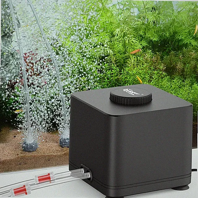 Hygger Quiet Adjustable Aquarium Air Pump for Fish Tank 4W/7W/11W Powerful