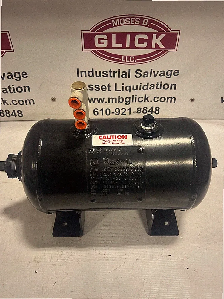 Manchester 304983 Steel Horizontal 3 Gallon Air Compressor Receiver Tank 200 PSI