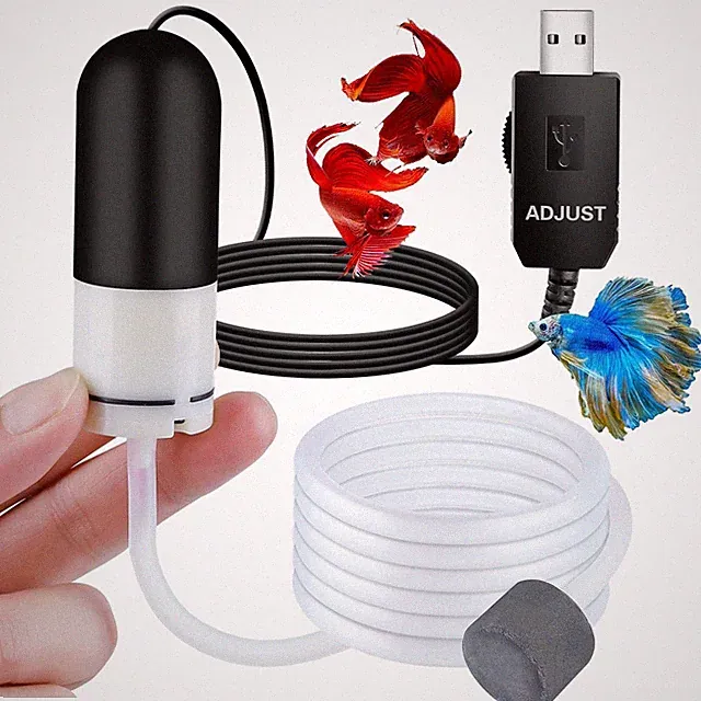 Mini Aquarium Air Pumpusb Air Pump For 5 Gallon Aquarium Decorations Adjustable